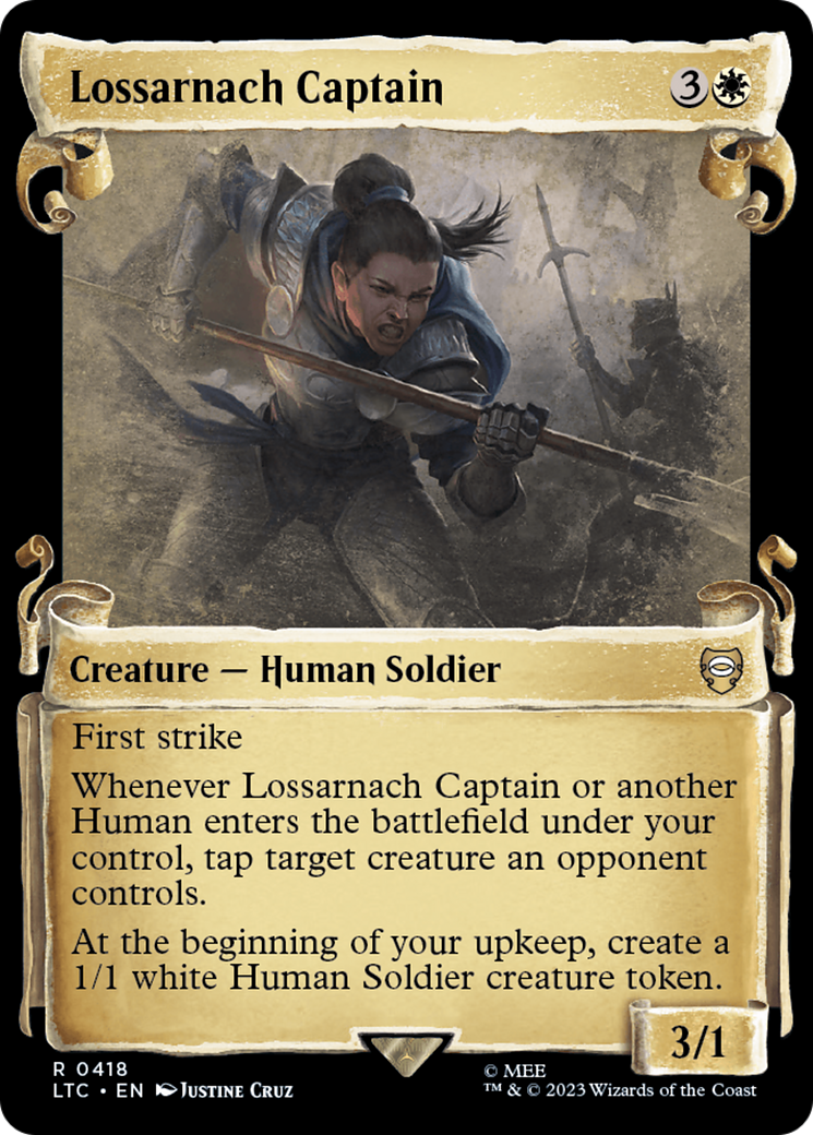 Lossarnach Captain [The Lord of the Rings: Tales of Middle-Earth Commander Showcase Scrolls] [Foil]