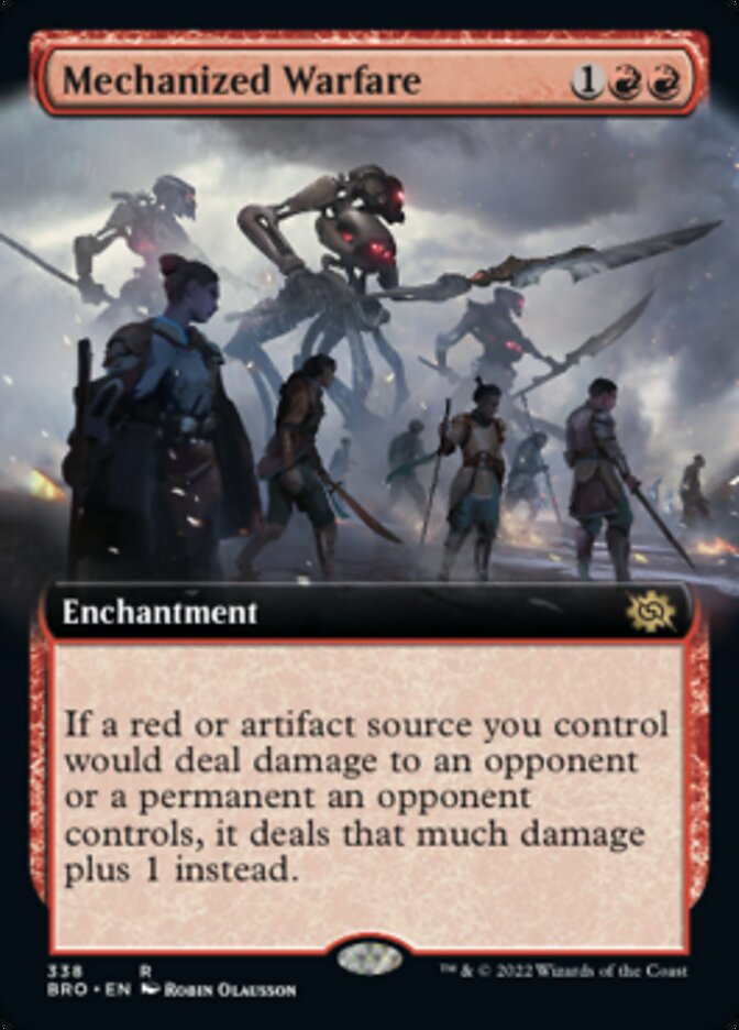 Mechanized Warfare (Extended Art) [The Brothers' War] [Foil]