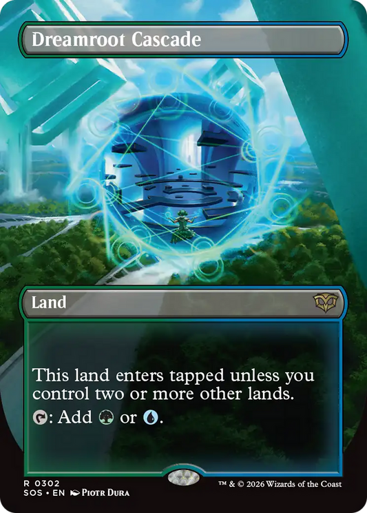 Dreamroot Cascade (Borderless) [Secrets of Strixhaven] [Foil]