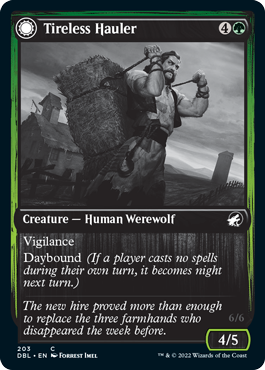 Tireless Hauler // Dire-Strain Brawler [Innistrad: Double Feature] [Foil]