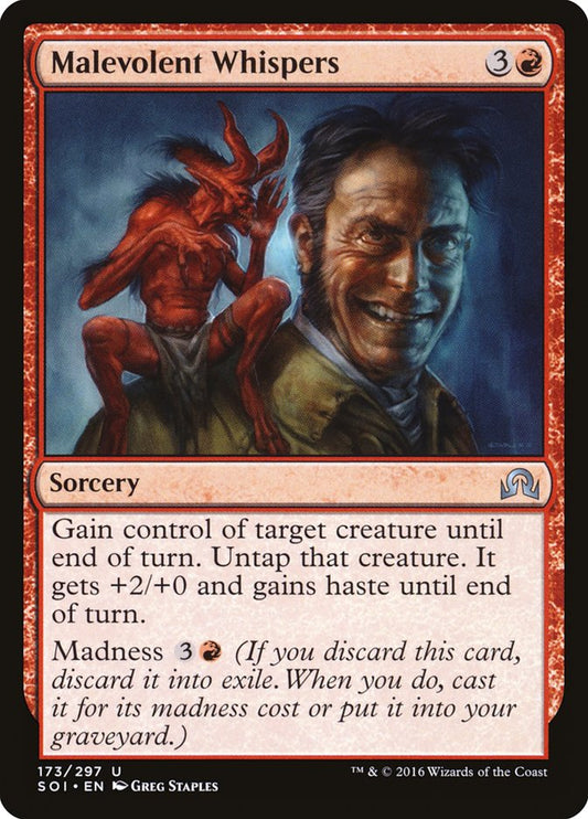 Malevolent Whispers [Shadows over Innistrad] [Foil]