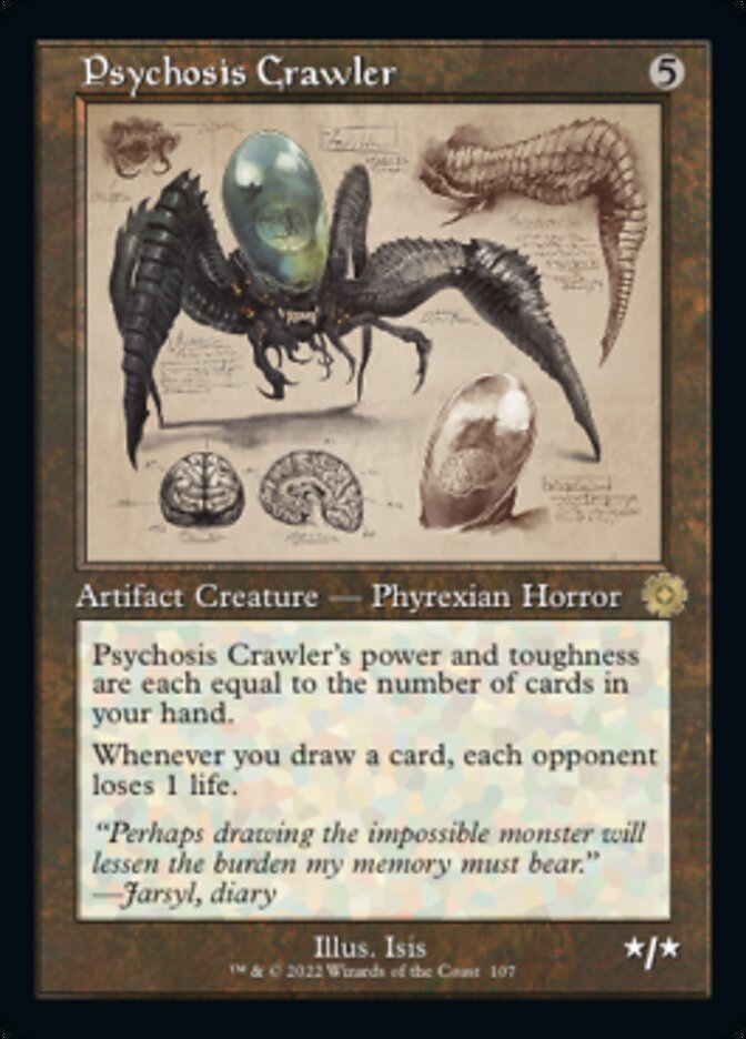 Psychosis Crawler (Retro Schematic) [The Brothers' War Retro Artifacts] [Foil]