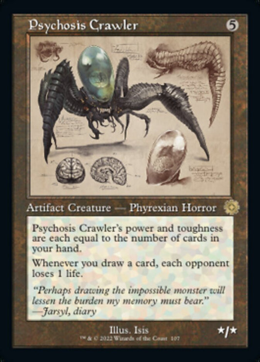 Psychosis Crawler (Retro Schematic) [The Brothers' War Retro Artifacts] [Foil]