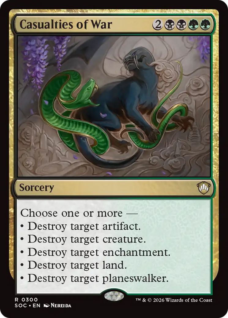 Casualties of War [Secrets of Strixhaven Commander] [Foil]