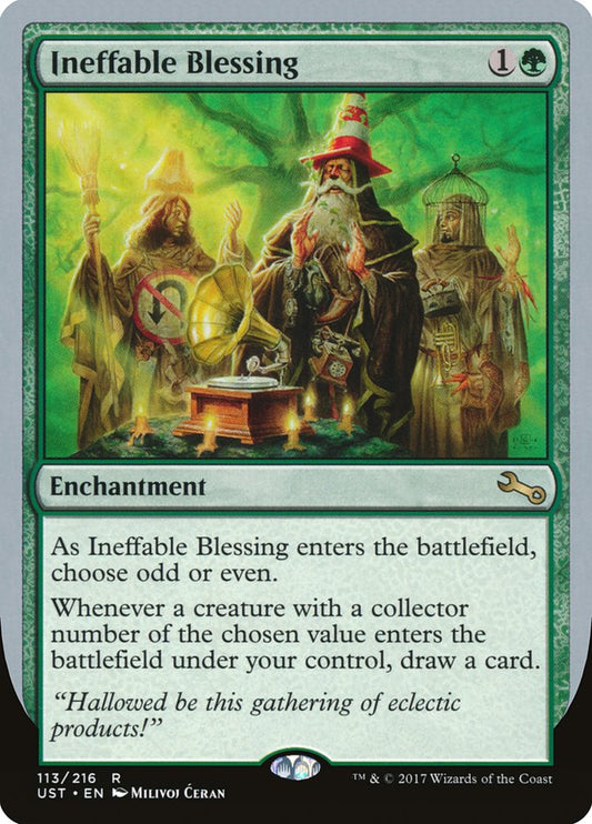 Ineffable Blessing ("choose odd or even") [Unstable] [Foil]
