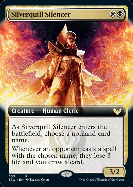 Silverquill Silencer (Extended Art) [Strixhaven: School of Mages] [Foil]