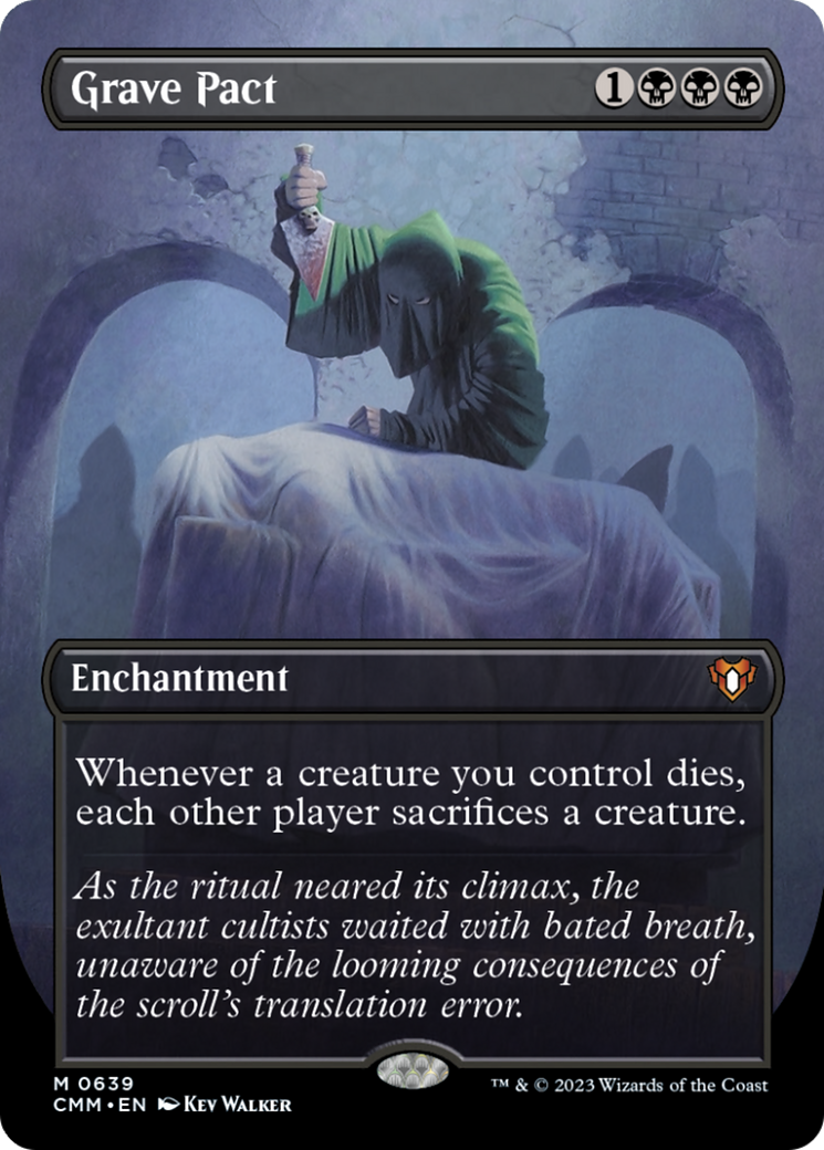 Grave Pact (Borderless Alternate Art) [Commander Masters] [Foil]