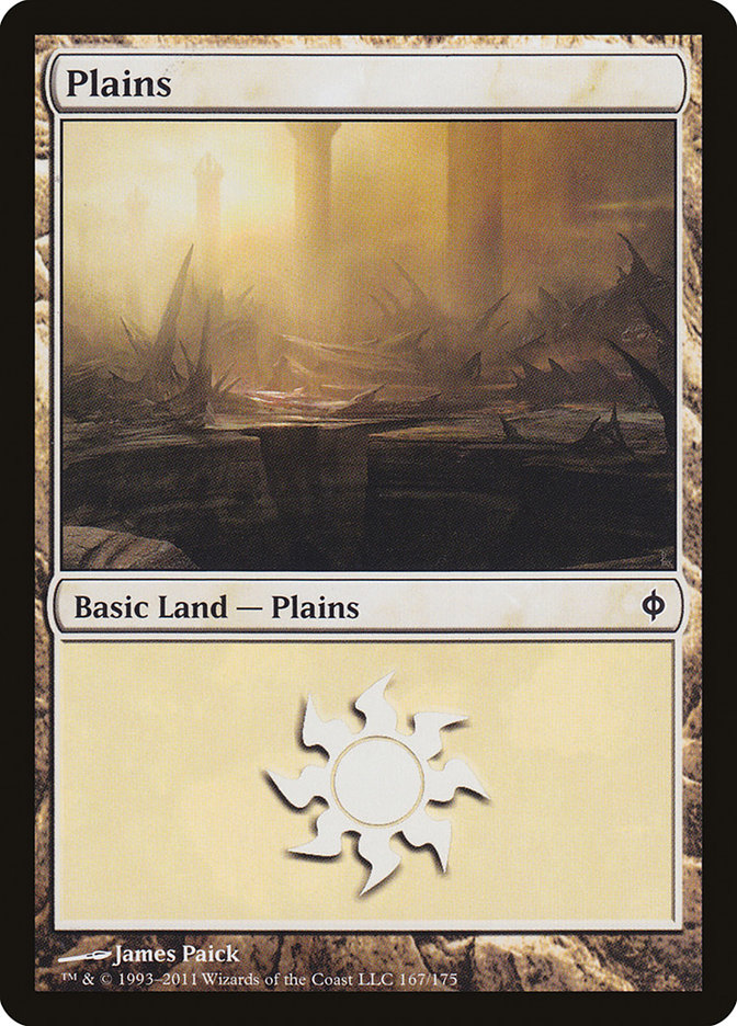 Plains (167) [New Phyrexia] [Foil]