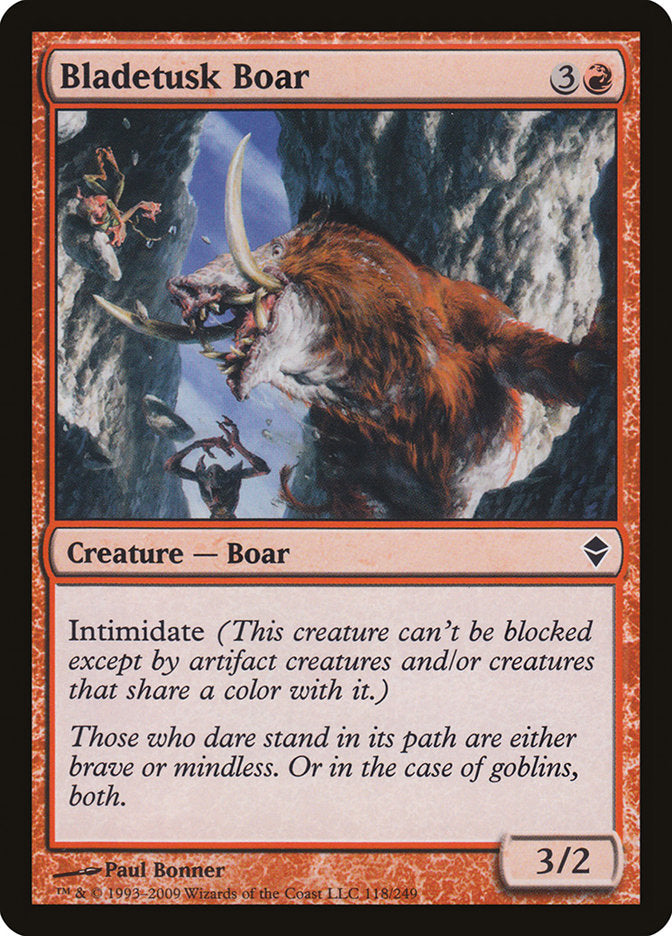 Bladetusk Boar [Zendikar] [Foil]