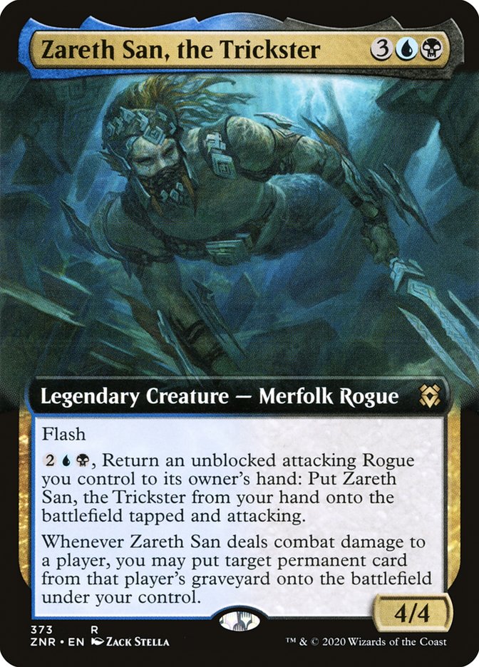 Zareth San, the Trickster (Extended Art) [Zendikar Rising] [Foil]