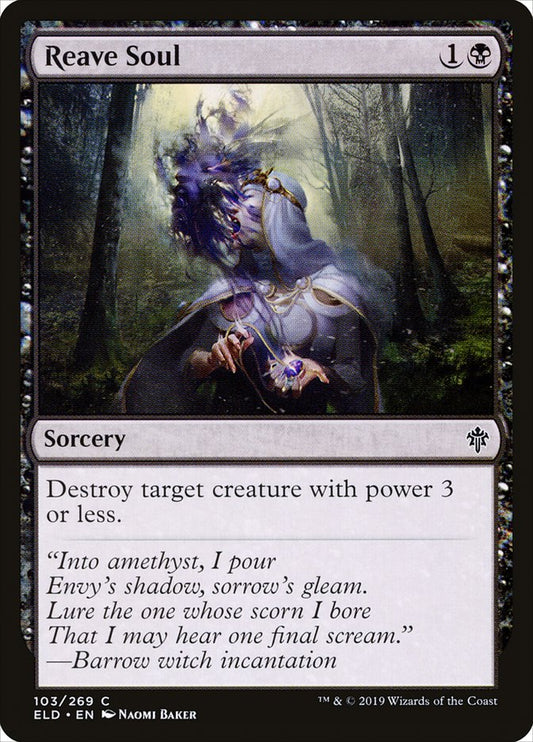 Reave Soul [Throne of Eldraine] [Foil]