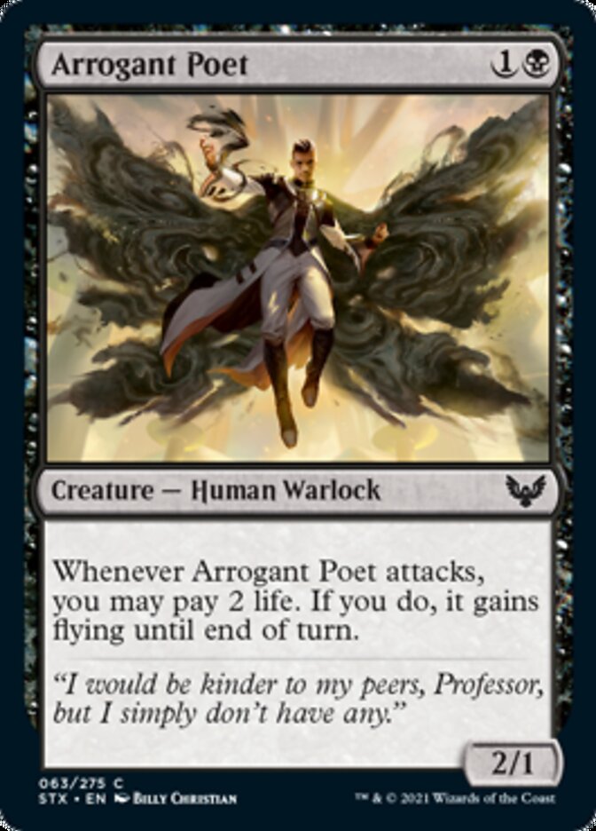 Arrogant Poet [Strixhaven: School of Mages] [Foil]