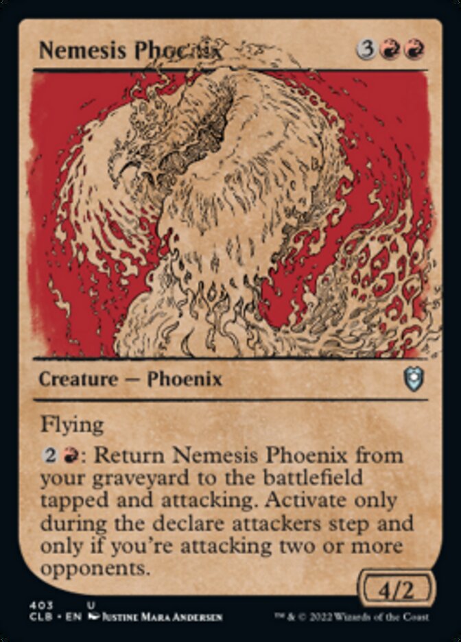 Nemesis Phoenix (Showcase) [Commander Legends: Battle for Baldur's Gate] [Foil]