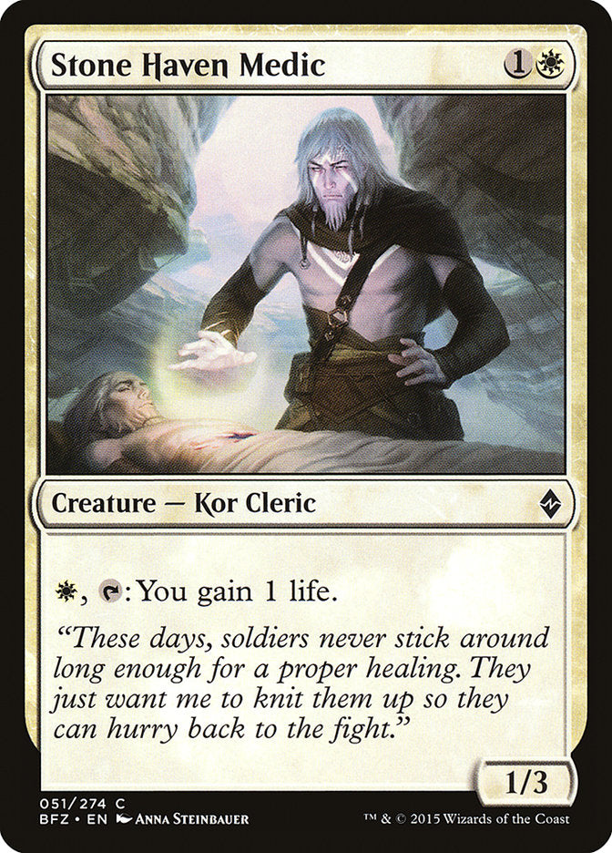 Stone Haven Medic [Battle for Zendikar] [Foil]