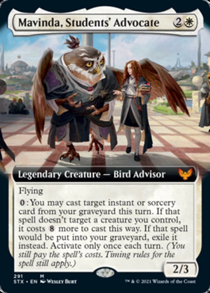 Mavinda, Students' Advocate (Extended Art) [Strixhaven: School of Mages] [Foil]
