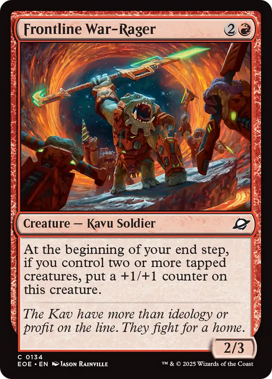 Frontline War-Rager [Edge of Eternities] [Foil]