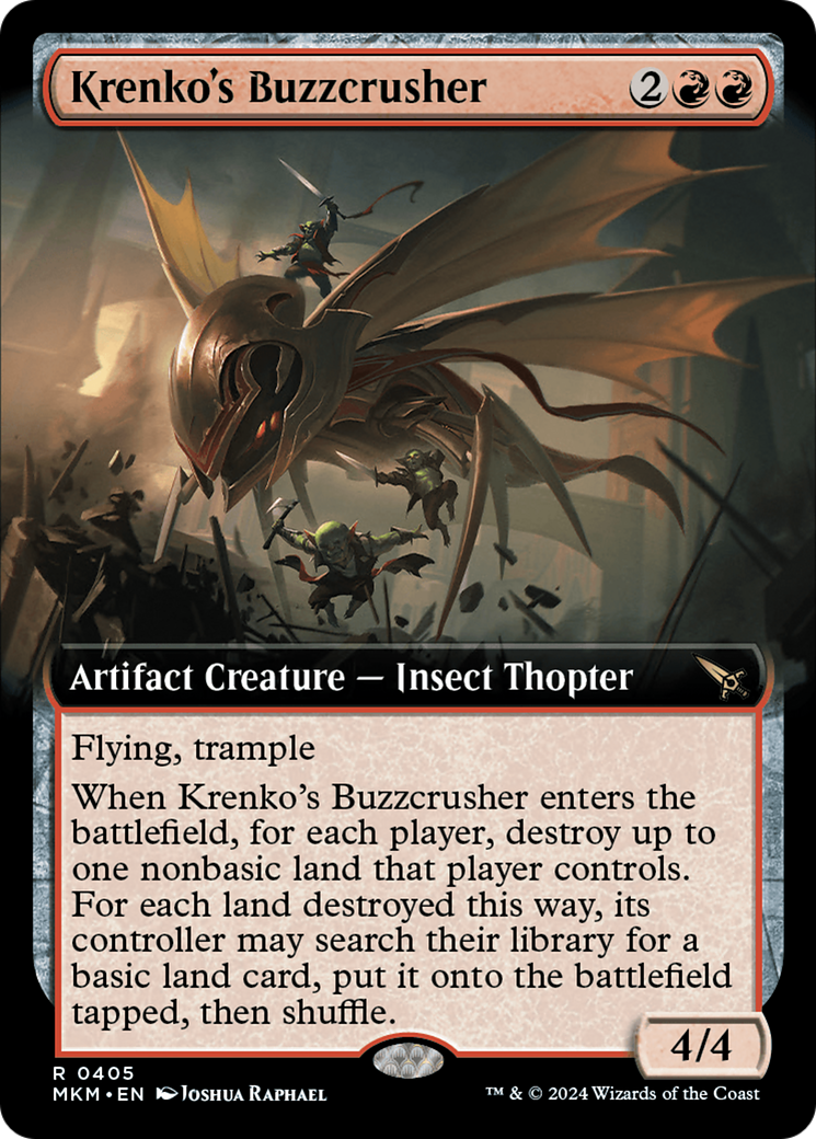 Krenko's Buzzcrusher (Extended Art) [Murders at Karlov Manor] [Foil]