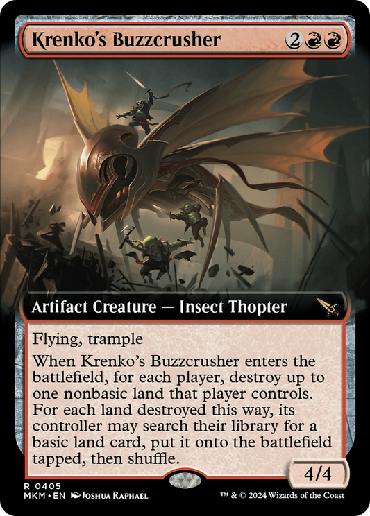 Krenko's Buzzcrusher (Extended Art) [Murders at Karlov Manor] [Foil]
