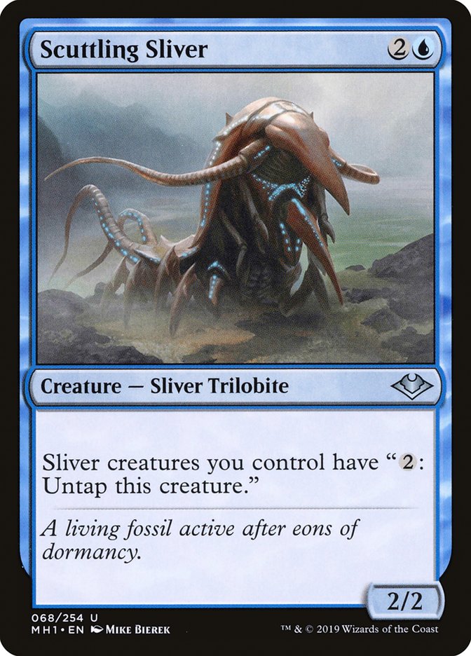 Scuttling Sliver [Modern Horizons] [Foil]