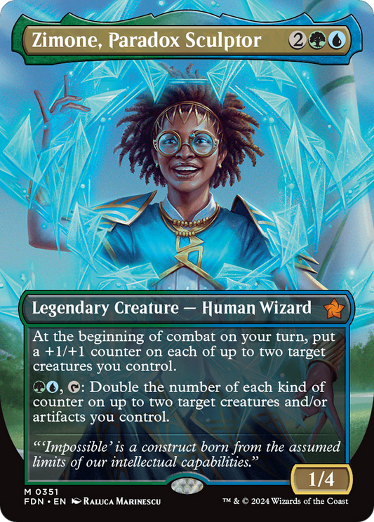 Zimone, Paradox Sculptor (Borderless) [Foundations] [Foil]
