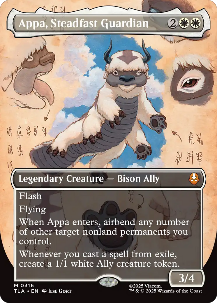 Appa, Steadfast Guardian (Borderless) [Avatar: The Last Airbender] [Foil]