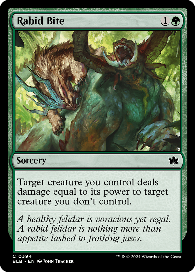 Rabid Bite [Bloomburrow] [Foil]