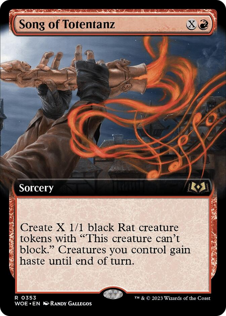 Song of Totentanz (Extended Art) [Wilds of Eldraine] [Foil]