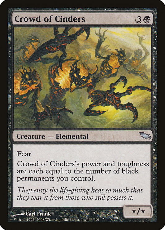 Crowd of Cinders [Shadowmoor] [Foil]