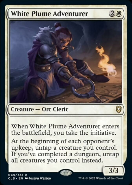 White Plume Adventurer [Commander Legends: Battle for Baldur's Gate] [Foil]