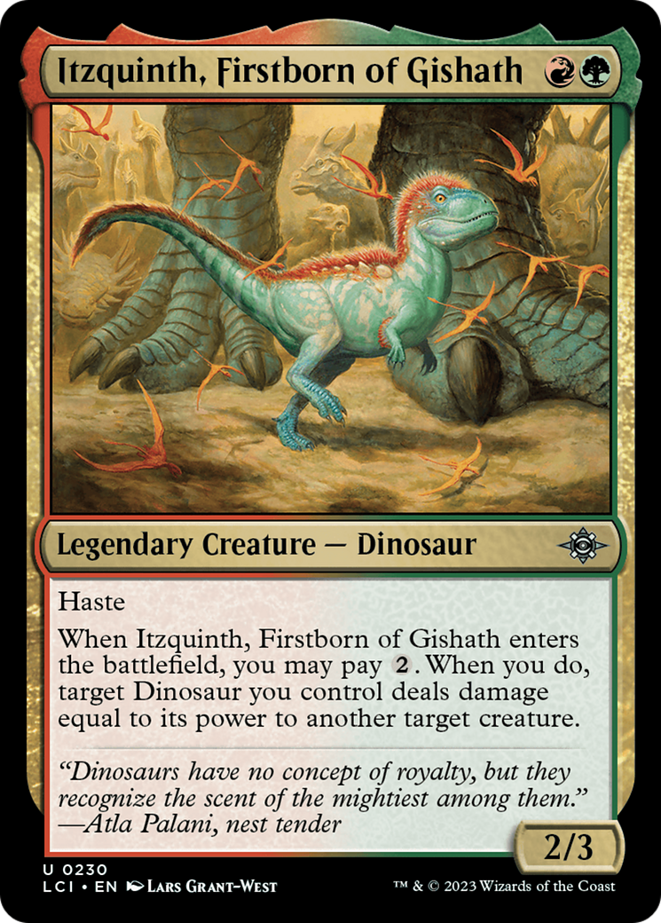 Itzquinth, Firstborn of Gishath [The Lost Caverns of Ixalan] [Foil]