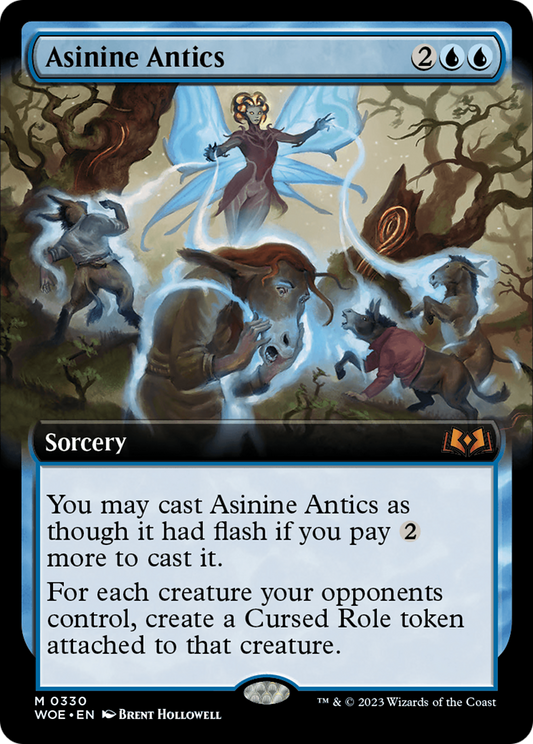 Asinine Antics (Extended Art) [Wilds of Eldraine] [Foil]
