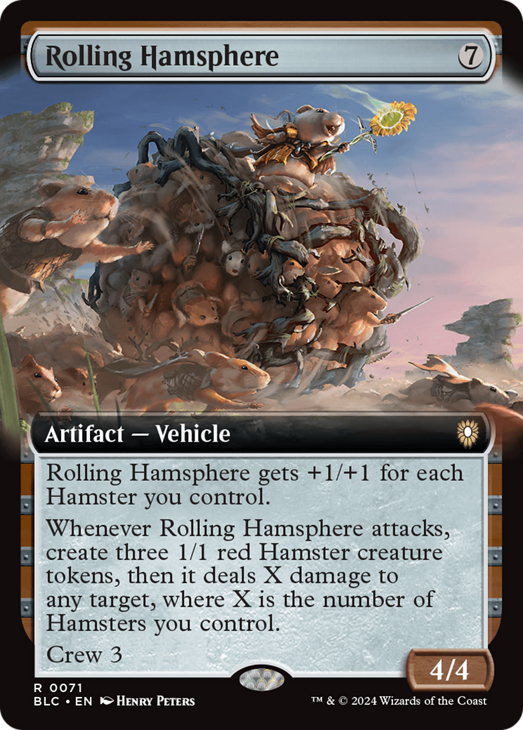 Rolling Hamsphere (Extended Art) [Bloomburrow Commander] [Foil]
