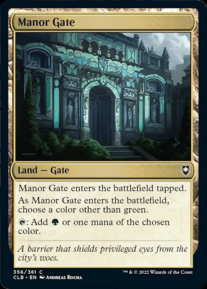 Manor Gate [Commander Legends: Battle for Baldur's Gate] [Foil]