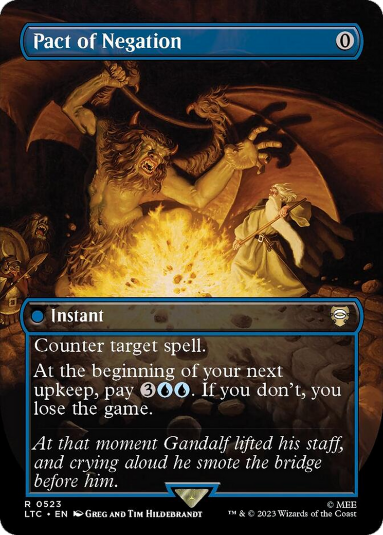 Pact of Negation (Borderless) [The Lord of the Rings: Tales of Middle-Earth Commander] [Foil]