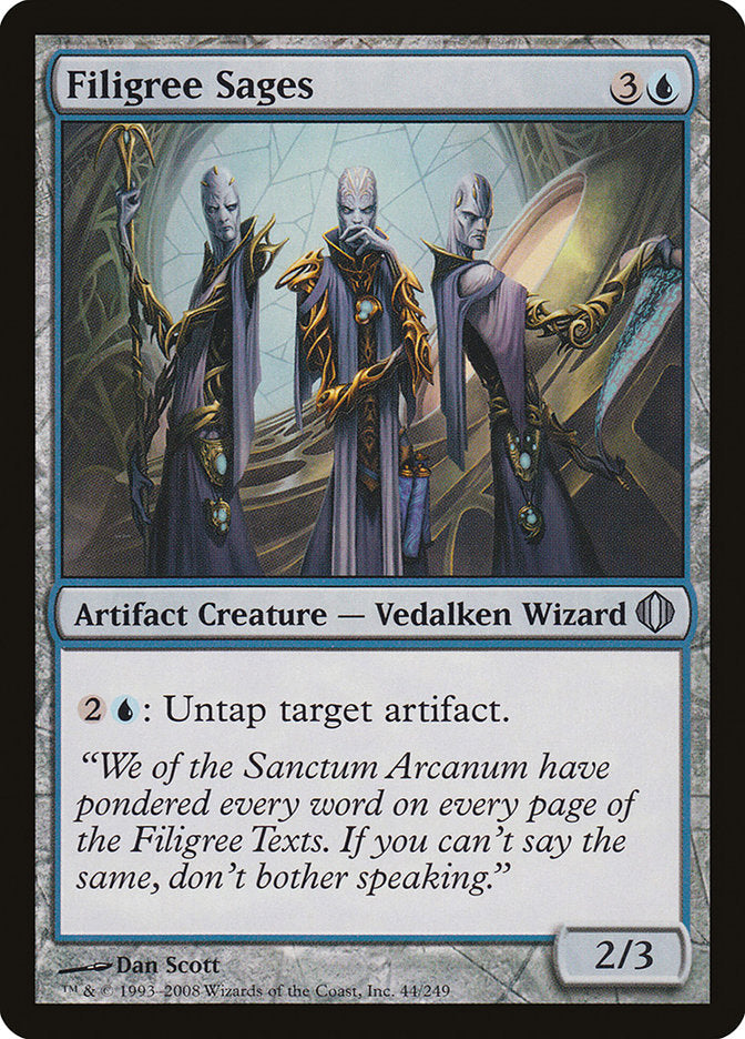 Filigree Sages [Shards of Alara] [Foil]