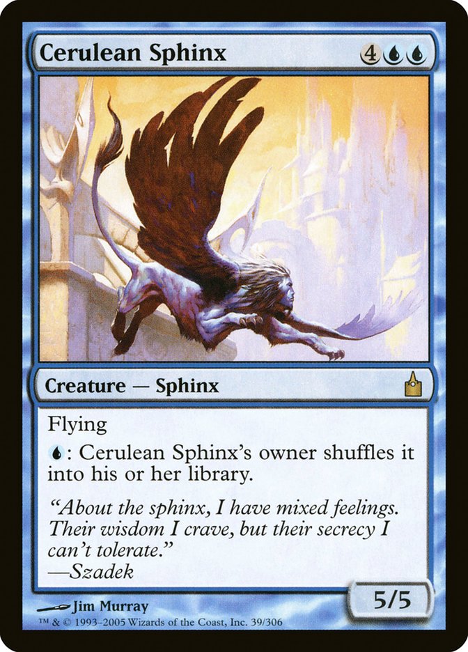 Cerulean Sphinx [Ravnica: City of Guilds] [Foil]