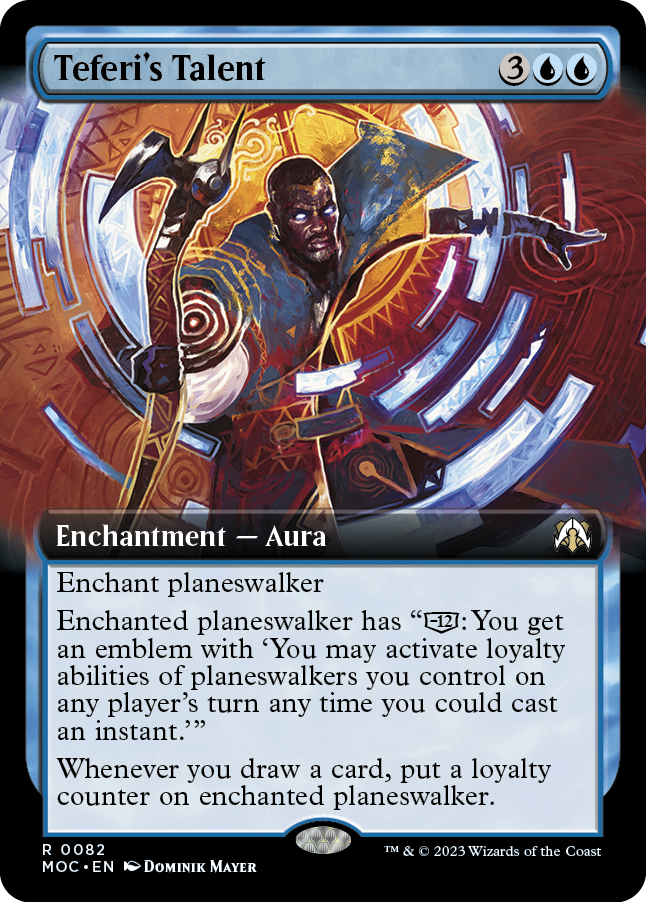 Teferi's Talent (Extended Art) [March of the Machine Commander] [Foil]