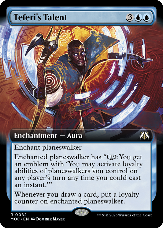Teferi's Talent (Extended Art) [March of the Machine Commander] [Foil]