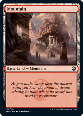Mountain (277) [Dungeons & Dragons: Adventures in the Forgotten Realms] [Foil]