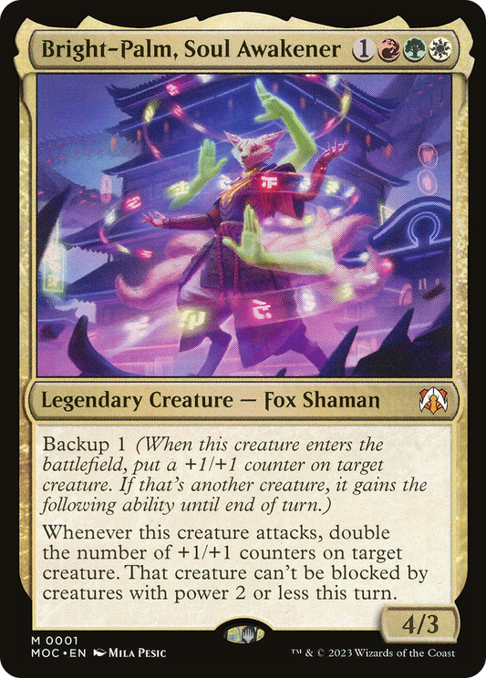 Bright-Palm, Soul Awakener [March of the Machine Commander] [Foil]