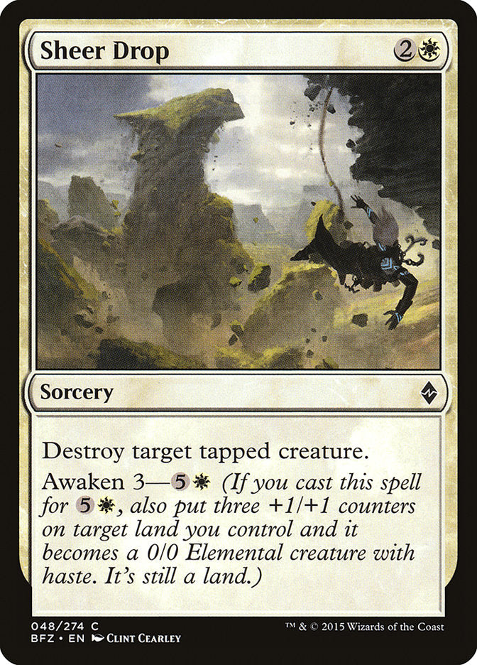 Sheer Drop [Battle for Zendikar] [Foil]