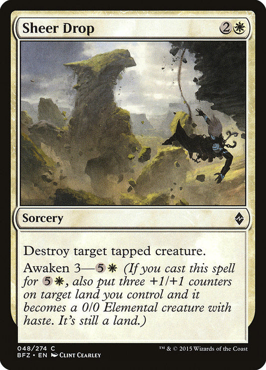 Sheer Drop [Battle for Zendikar] [Foil]