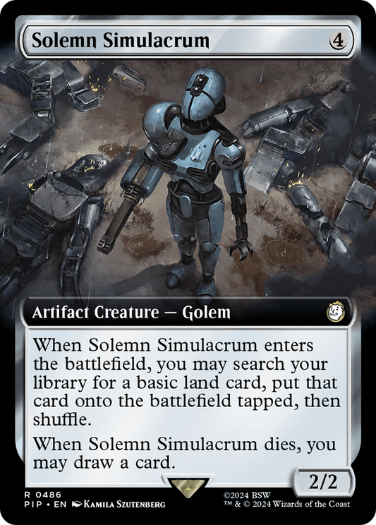 Solemn Simulacrum (Extended Art) [Fallout] [Foil]