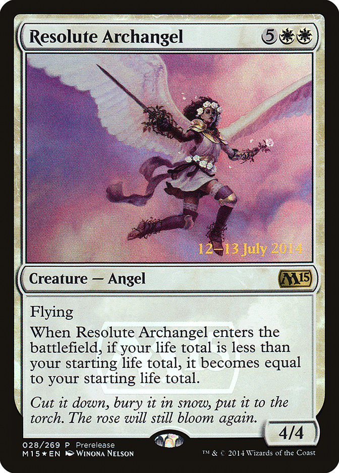 Resolute Archangel [Core Set 2015 Prerelease Promos]