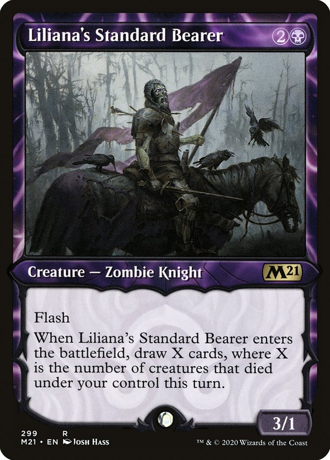 Liliana's Standard Bearer (Showcase) [Core Set 2021] [Foil]