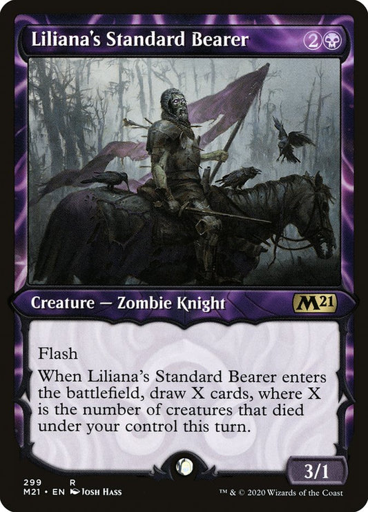 Liliana's Standard Bearer (Showcase) [Core Set 2021] [Foil]