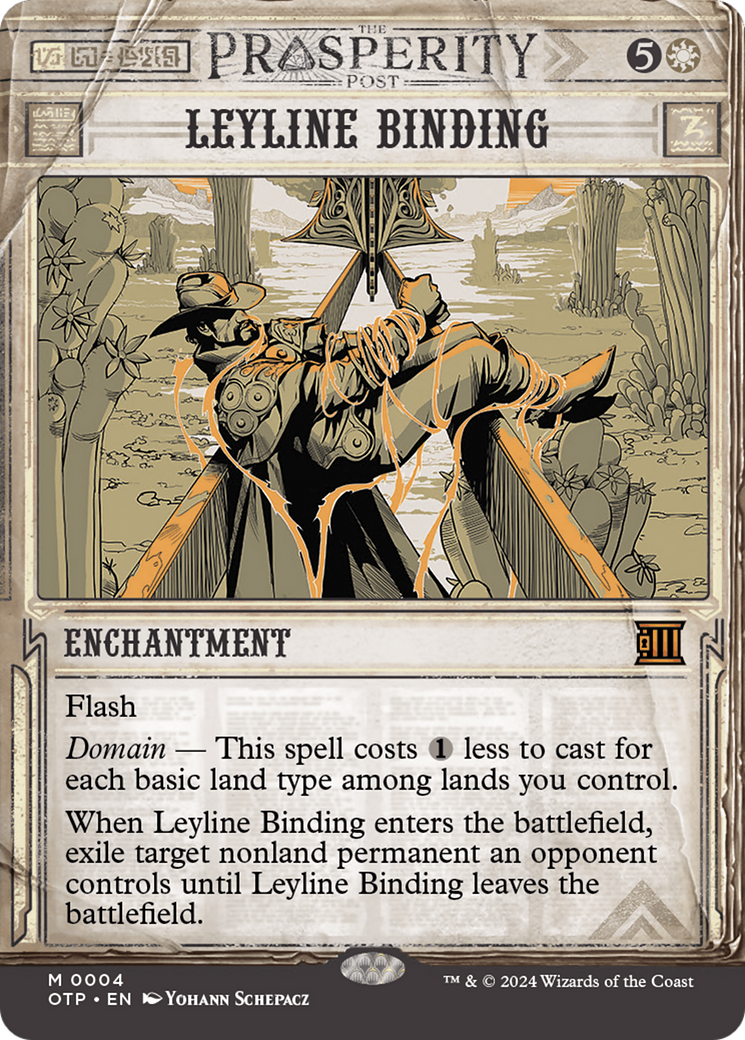 Leyline Binding [Outlaws of Thunder Junction: Breaking News] [Foil]