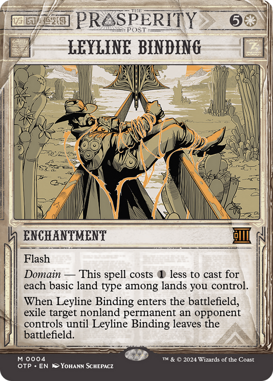Leyline Binding [Outlaws of Thunder Junction: Breaking News] [Foil]
