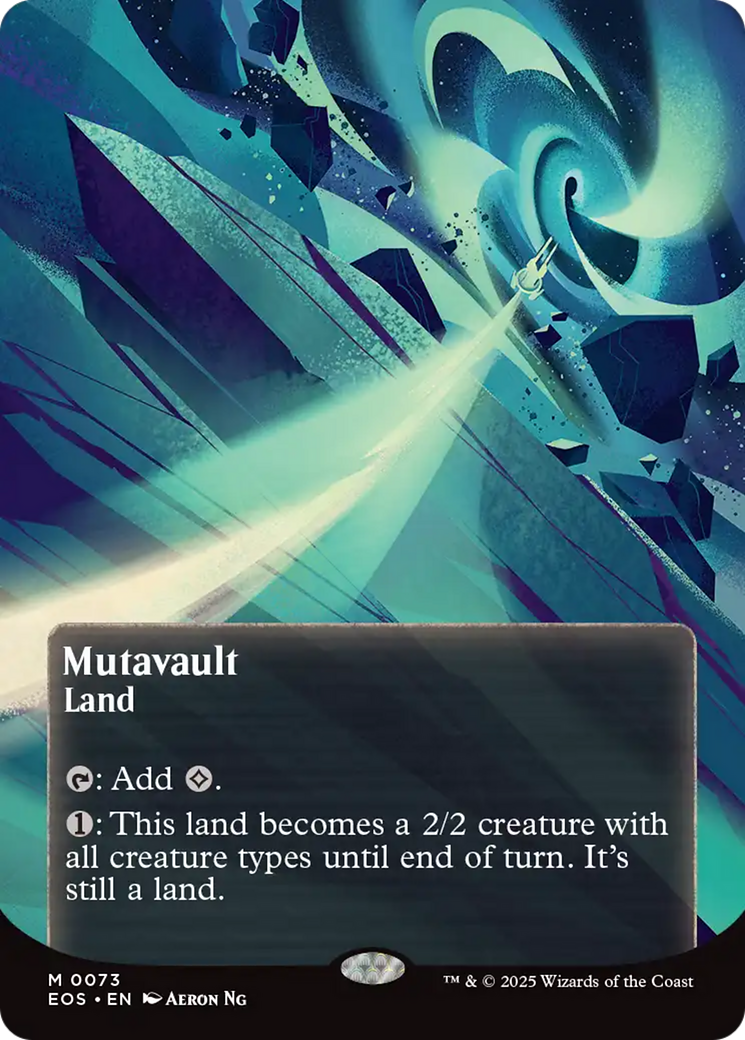 Mutavault (0073) (Borderless) [Edge of Eternities: Stellar Sights] [Foil]