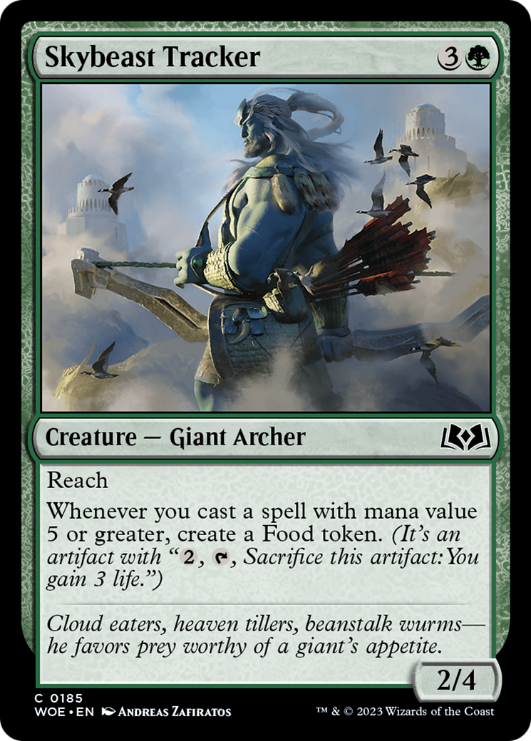 Skybeast Tracker [Wilds of Eldraine] [Foil]